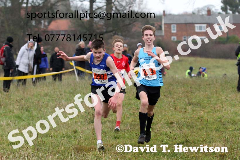 Boys under-15s, 2021 North Eastern Cross Country Championships, Sedgefield. Photo: David T. Hewitson/Sports for All Pics